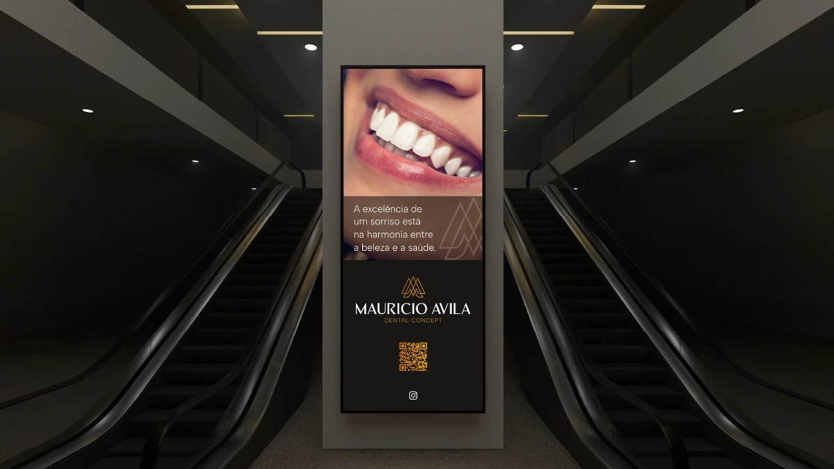 Luminoso digital publicidade para Maurício Avila Dental Concept de Joaçaba SC